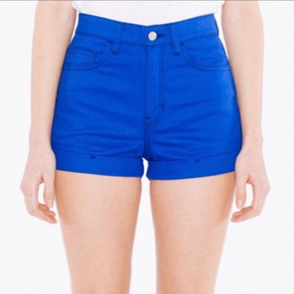 American Apparel Blue Shorts